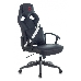 Кресло игровое Zombie DRIVER черный/белый искусственная кожа с подголов. крестовина пластик, фото 1