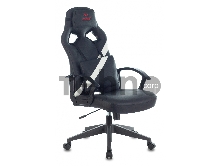 Кресло игровое Zombie DRIVER черный/белый искусственная кожа с подголов. крестовина пластик