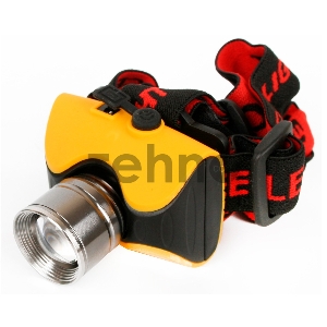 Фонарь ULTRAFLASH E157  налоб аккум 220в желтый cree 3 ватт фокус 3 реж пласт бокс