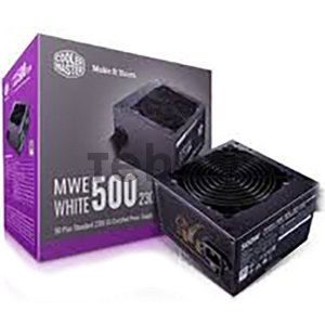 Блок питания Cooler Master MWE White, 500W, ATX, 120mm, 6xSATA, 2xPCI-E(6+2), APFC, 80+ White MPE-5001-ACABW-EU