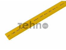 Термоусаживаемая трубка REXANT 15,0/7,5 мм, желтая, упаковка 50 шт. по 1 м