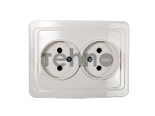 Розетка 2-м CLASSICO 2102 бел. ASD / IN HOME 4680005959914