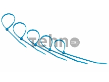 Хомут-стяжкa нeйлонoвая REXANT 200x3,6 мм, синяя, упаковка 25 шт.
