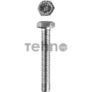 Болт ГОСТ 7798-70, M20 x 160 мм, 5 кг, кл. пр. 5.8, оцинкованный, ЗУБР