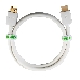 Кабель Greenconnect Кабель 0.5m v2.0 HDMI M/M белый, OD7.3mm, 28/28 AWG, позолоченные контакты, Ethernet 18.0 Гбит/с, 3D, 4K, тройной экран (GCR-HM761-0.5m), фото 2