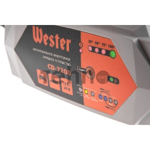Зарядное устройство WESTER CD-7200 для АКБ 12В/24В, макс 7А, АКБ до 230Ач Зарядное устройство WESTER CD-7200 для АКБ 12В/24В, макс 7А, АКБ до 230Ач
