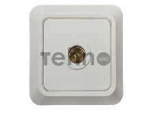 Розетка ТВ BOLLETO накл. 7027 бел. ASD / IN HOME 4680005959815