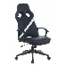 Кресло игровое Zombie DRIVER черный/белый искусственная кожа с подголов. крестовина пластик, фото 5