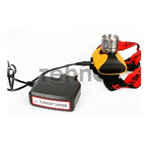 Фонарь ULTRAFLASH E157  налоб аккум 220в желтый cree 3 ватт фокус 3 реж пласт бокс