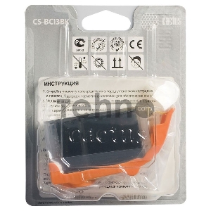 Картридж струйный Cactus CS-BCI3BK черный для Canon BJC-3000/ BJC-6000/ BJC-6100/ BJC-6200 (24ml)