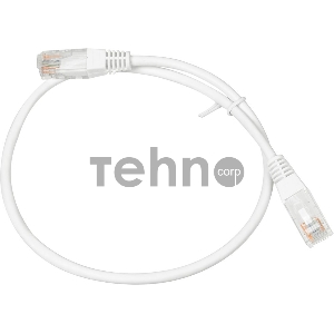 Кабель Патч-корд Lanmaster UTP TWT-45-45-0.5-WH вилка RJ-45-вилка RJ-45 кат.5е 0.5м белый ПВХ