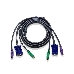 Переключатель ATEN 2L-1001P/C кабель/шнур, монитор+клавиатура+мышь CABLE HD15M/MD6M/MD6M-HD15F/M, 1.8M, фото 2