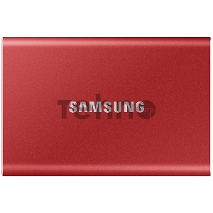 Твердотельный накопитель Samsung SSD 2TB T7 Touch, USB Type-C, R/W 1000/1050MB/s, Red