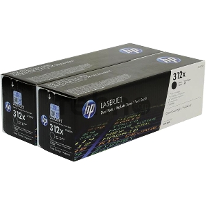 Тонер-картридж двойная упаковка Hewlett-Packard HP 312A CF380XD черный для LaserJet Pro M476dn, M476dw, M476nw 4400 стр.