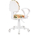 Кресло детское Бюрократ KD-3/WH/ARM оранжевый бэнг крестов. пластик пластик белый, фото 4