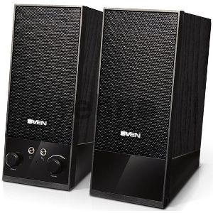 Колонки Sven SPS-604 2.0 черный 4Вт Колонки Sven SPS-604 2.0 черный 4Вт
