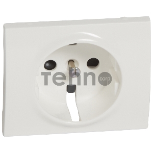 Лицевая панель для розетки  2К+З , бел.