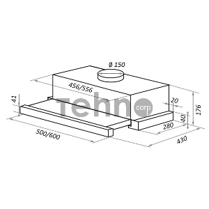 Вытяжка MAUNFELD VS Fast (Glass) 60 Beige • Тип: встраиваемая • Цвет: бежевый •