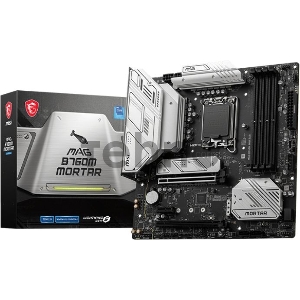 Материнская плата MAG B760M MORTAR  Soc-1700 Intel B760 4xDDR5 mATX AC`97 8ch(7.1) 2.5Gg+HDMI+DP