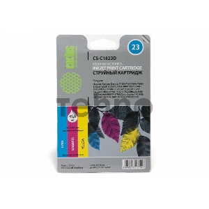 Картридж струйный Cactus CS-C1823D цветной для №23 HP DeskJet 700series/712c/720c/722c/810 (38ml)