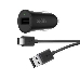 Зарядное устройство Belkin QC 3.0 USB-A CAR CHARGER,18W,W/4',USB-A - USB-C,BLK, фото 1