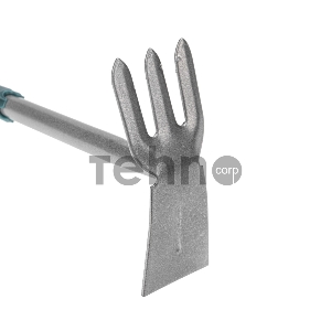Мотыжка комбинированная 3 прямых зубца с металлической ручкой ЧЕТЫРЕ СЕЗОНА