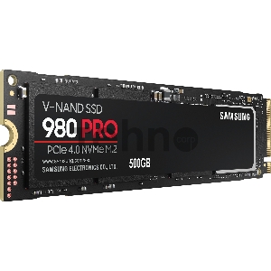 Твердотельный накопитель Samsung SSD 500GB 980 PRO, V-NAND 3-bit MLC, Elpis, M.2 (2280) PCIe Gen 4.0 x4, NVMe 1.3c, R6900/W5000