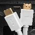 Кабель Greenconnect Кабель 0.5m v2.0 HDMI M/M белый, OD7.3mm, 28/28 AWG, позолоченные контакты, Ethernet 18.0 Гбит/с, 3D, 4K, тройной экран (GCR-HM761-0.5m), фото 7