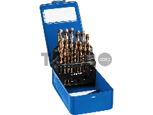 Набор сверл по металлу ЗУБР Профессионал 29626-H25  25шт d=1-13мм КОБАЛЬТ сталь Р6М5К5 класс А