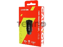 Автомобильный адаптер Canyon, PD 20W Pocket size car charger, input: DC12V-24V, output: PD20W, support iPhone12 PD fast charging, Compliant with CE RoHs , Size: 50.6*23.4*23.4, 18g, Black