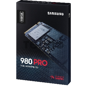 Твердотельный накопитель Samsung SSD 500GB 980 PRO, V-NAND 3-bit MLC, Elpis, M.2 (2280) PCIe Gen 4.0 x4, NVMe 1.3c, R6900/W5000