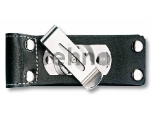 Чехол из нат.кожи Victorinox Leather Belt Pouch (4.0523.31) черный с застежкой на липучке/повор.креп.на ремень без упаковки