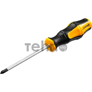 Отвертка STAYER MASTER HERCULES, Cr-V, противоскользящая рукоятка, PH1x100 мм 25052-1-10_z02