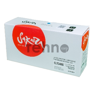 Картридж SAKURA CLTC406S для Samsung CLP-360/365/365w, CLX-3300/3305/3305w/3305Fw/3305FN, Xpress C410/460, синий, 1000 к.