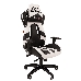 Игровое кресло  Chairman game 25 черный/белый (экокожа, регулируемый угол наклона, механизм качания), фото 1
