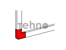 Угол плоский 150х50 Leg 010789