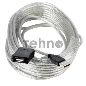 Кабель AM/AF USB2.0 10м Aopen удлинитель активный(с усилителем) USB2.0-repeater, ACU823-10M