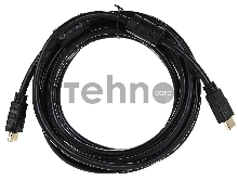 Кабель HDMI-19M --- HDMI-19M ver 2.0+3D/Ethernet,2 фильтра 5m Telecom <TCG200F-5M>   