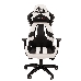 Игровое кресло  Chairman game 25 черный/белый (экокожа, регулируемый угол наклона, механизм качания), фото 2