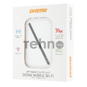 Модем 3G/4G Digma Mobile WiFi DMW1967 USB Wi-Fi Firewall +Router внешний белый