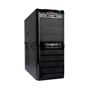 Корпус Exegate EX278398RUS Miditower Exegate XP-329S Black, ATX, <XP450, Black,120mm>, 2*USB, Audio