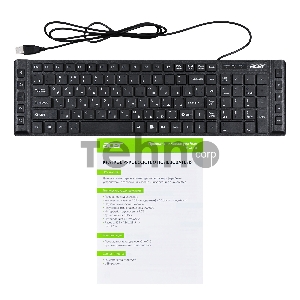 Клавиатура Acer OKW010 [ZL.KBDEE.002] Keyboard USB slim Multimedia black