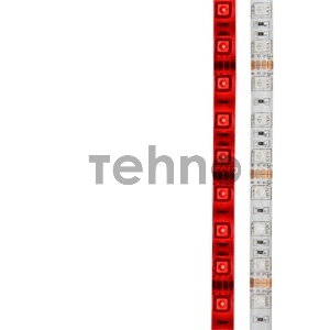 LED лента силикон, 10 мм, IP65, SMD 5050, 60 LED/m, 12 V, цвет свечения красный