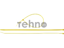 Кабельные стяжки желтые КС-Ж1, 3.6 x 300 мм, 100 шт, нейлоновые, ЗУБР Профессионал
