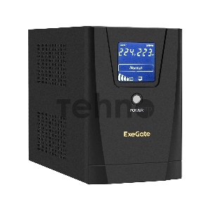 ИБП ExeGate SpecialPro Smart LLB-1200.LCD.AVR.2SH.3C13 <1200VA/750W, LCD, AVR, 2*Schuko+3*C13, съемн.кабель, металлический корпус, Black>