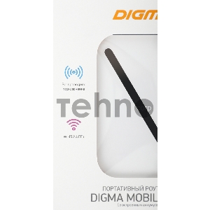 Модем 3G/4G Digma Mobile WiFi DMW1967 USB Wi-Fi Firewall +Router внешний белый