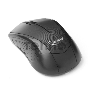 Мышь Gembird MUSW-305 Black USB {Мышь беспроводная, 2кнопоки+колесо-кнопка, 2.4ГГц, 1000 dpi}
