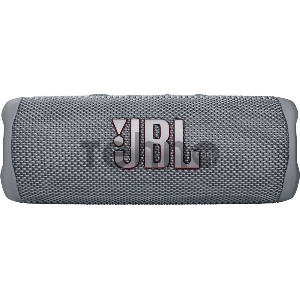 Портативная акустика JBL Flip 6 серый, Bluetooth 5.1, время воспроизведения музыки 12 ч, емкость аккумулятора 4800 mAh, время заряда аккумулятора 2,5 ч, цвет серый