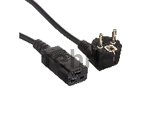 Кабель питания ExeGate Power PC19-3P (Евровилка Schuko->С19) VDE-250V-3*1.5-CU, черный, 16А, 3м