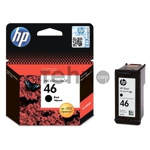 Картридж струйный HP 46 CZ637AE черный для HP DJ Adv 2020hc/2520hc (1500стр.)
